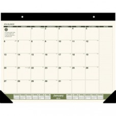 At-A-Glance Recycled Green Living Desk Pad - Julian Dates - Monthly - January 2023 - December 2023 - 22