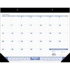 At-A-Glance Monthly Desk Pad - Monthly - 1 Year - January 2023 - December 2023 - 1 Month Single Page Layout - 22