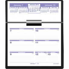 At-A-Glance Flip-A-Week Weekly Refill and Storage Base - Julian Dates - Weekly - 1 Year - January 2023 - December 2023 - 1 Week Double Page Layout - 5 5/8