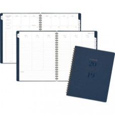 At-A-Glance Signature Large Weekly/Monthly Planner - Large Size - Julian Dates - Weekly, Monthly - 13 Month - January - January - 1 Week, 1 Month Double Page Layout - 8 3/4