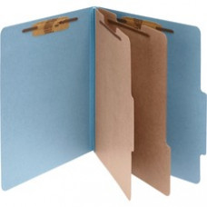 ACCO® Pressboard 6-Part Classification Folders, Letter, Blue, Box of 10 - 3" Folder Capacity - Letter - 8 1/2" x 11" Sheet Size - 6 Fastener(s) - 1" Fastener Capacity - 6 Divider(s) - 6 pt. Folder Thickness - Pressboard, 