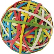 ACCO® Rubber Band Ball, 275 Bands Per Ball, Assorted Colors, 1/Box - 0.8