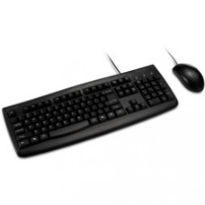 Kensington Pro Fit Washable Wired Desktop Set - USB Cable Keyboard - 104 Key - USB Cable Mouse - Optical - 1600 dpi - 3 Button - Rugged - Scroll Wheel - Symmetrical