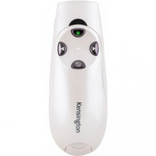 Kensington Presenter Expert Wireless with Green Laser - Pearl White - Wireless - Radio Frequency - 2.40 GHz - Pearl White - 1 Pack - USB - 4 Button(s)