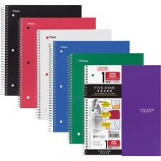 Five Star Wirebound Wide Rule 1-Subject Notebook - 100 Sheets - Wire Bound - Wide Ruled - Navy Cover - Plastic Cover - 1Each