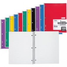 Mead One-subject Spiral Notebook - 100 Sheets - Spiral - 8
