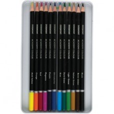 Derwent Academy Color Pencils - #2 Lead - Assorted Barrel - 12 / Set