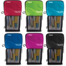 Five Star Stand 'N Store Carrying Case (Pouch) Pencil, Accessories - Assorted - Puncture Resistant - Fabric