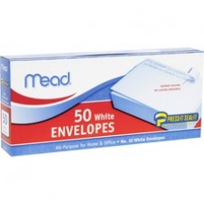 Mead Plain White Self-Seal Business Envelopes - Business - #10 - 4 1/8