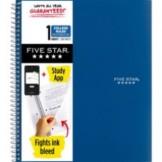 Five Star Wirebound Notebook - 1 Subject(s)100 Pages - Wire Bound - College Ruled - 8 1/2