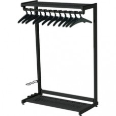 Quartet® Two-Shelf Garment Rack, Freestanding, 48