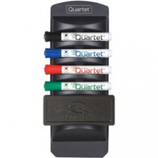 Quartet® Standard Dry-Erase Kit, Caddy, Chisel Tip Dry-Erase Markers, Eraser - Chisel Marker Point Style - Black, Red, Blue, Green - 1 / Kit