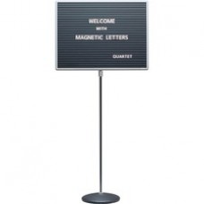 Quartet® Adjustable Single Pedestal Letter Board, 20