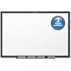 Quartet® Standard Whiteboard, 6' x 4', Black Aluminum Frame - 72