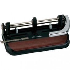 Swingline® Accented Heavy Duty Punch, 2 - 7 Holes, Adjustable Centers, 40 Sheets - 7 Punch Head(s) - 40 Sheet Capacity - 11/32