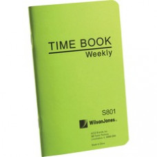 Wilson Jones® Foreman?s Time Book - Cloth Bound - 6 3/4