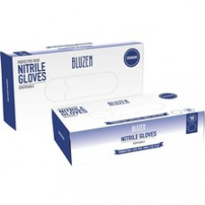 Afflink Nitrile Gloves - Allergy Protection - Medium Size - For Right/Left Hand - Tear Resistant, Rip Resistant, Comfortable - For Sanitation, Healthcare Working, Janitorial Use - 100 / Box