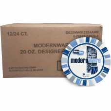 ModernWare Designer Paper Bowls - 20 fl oz 7.80" Diameter Bowl - Paper - Disposable - White - 288 Piece(s) / Carton