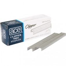 Advantus Ace Undulated Clipper Staples - 210 Per Strip - Chisel Point - 5000 / Box