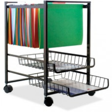 Advantus Mobile File Cart - 4 Casters - Steel - 16