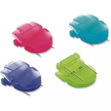 Advantus Brightly Colored Panel Wall Clips - Standard - 40 Sheet Capacity - 4 / Pack - Assorted - Plastic
