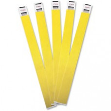 Advantus Tyvek® Wristbands - Yellow - Tyvek - 100 / Pack