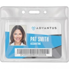 Advantus Vinyl ID Badge Holders - Support 3.50