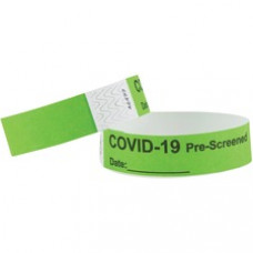 Advantus COVID Prescreened Tyvek Wristbands - 3/4
