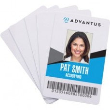 Advantus Blank PVC ID Cards - Printable - 2.13