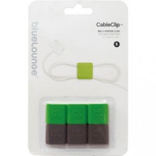 Bluelounge CableClip Multipurpose Cord and Cable Clips - Cable Clip - Multi - 6 Pack