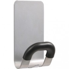 Alba Magnetic Coat Hook - 11.02 lb (5 kg) Capacity - for Coat, Metal, Cabinet, Door, Clothes, Umbrella, Key, Accessories - Acrylonitrile Butadiene Styrene (ABS) - Gray - 24 Carton