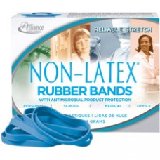 Alliance Rubber 42649 Non-Latex Rubber Bands with Antimicrobial Protection - Size #64 - 1/4 lb. box contains approx. 95 bands - 3 1/2