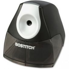 Bostitch Personal Electric Pencil Sharpener - Desktop - 1 Hole(s) - Helical - 4" Height x 3.5" Width x 5" Depth - Black, Silver