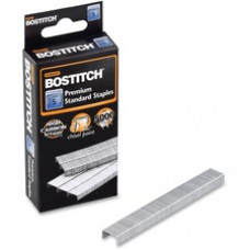 Bostitch Chisel Point Standard Staples - 210 Per Strip - Standard - 1/4" Leg - 1/2" Crown - Holds 20 Sheet(s) - for Paper - Chisel Point, Galvanized - Silver - High Carbon Steel - 5000 / Box