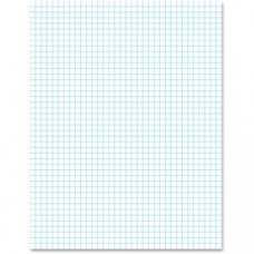 Ampad 2 - Sided Quadrille Pads - Letter - 50 Sheets - Front Ruling Surface - 20 lb Basis Weight - 8 1/2" x 11" - White Paper - 50 / Pad