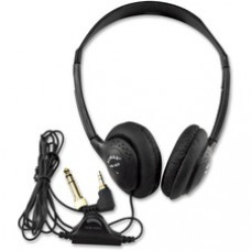AmpliVox SL1006 Deluxe Headphone - Stereo - Black - Mini-phone - Wired - 32 Ohm - 20 Hz 25 kHz - Over-the-head - Binaural - Supra-aural - 6 ft Cable