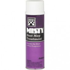MISTY Dust Mop Treatment - Spray - 0.14 gal (18 fl oz) - Pine Scent - 12 / Carton - White