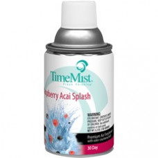 TimeMist Premium Metered Air Freshener Refill - Spray - 5.3 fl oz (0.2 quart) - Raspberry Acai Splash - 30 Day - 1 Each - Odor Neutralizer, Long Lasting