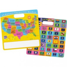 Ashley U.S. Map/Flags Smart Poly Busy Board - 10.8