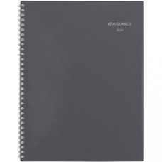 At-A-Glance DayMinder Planner - Large Size - Julian Dates - Monthly - 12 Month - January 2023 - December 2023 - 1 Month Double Page Layout - Twin Wire - Gray - 11