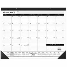 At-A-Glance 16-Month Monthly Desk Pad - Academic - Julian Dates - Monthly - 16 Month - September 2025 to December 2026 - 1 Month Single Page Layout - 22" x 17" Sheet Size - White Sheet -