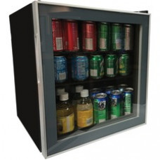 Avanti 1.6 cubic foot Beverage Cooler - 1.60 ft³ - Reversible - 1.60 ft³ Net Refrigerator Capacity - 120 V AC - 265 kWh per Year - Black - Glass Door - Freestanding