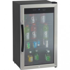 Avanti BCA306SSIS 3.1CF Beverage Cooler - 3 ft³ - Auto-defrost - Reversible - 3 ft³ Net Refrigerator Capacity - Silver - LED Light