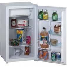 Avanti Counter-high Refrigerator - 3.30 ft³ - Manual Defrost - Reversible - 220 kWh per Year - White - Smooth - Built-in