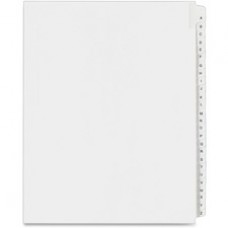 Avery® Collated Legal Exhibit Dividers - Allstate Style - 26 x Divider(s) - Printed Tab(s) - Character - A-Z - 26 Tab(s)/Set - 8.5" Divider Width x 11" Divider Length - Letter - White Paper Divider - White Tab(s) - 26 / Set