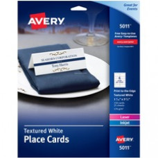 Avery® Laser, Inkjet Printable Place Card - White - 1 7/16