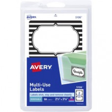 Avery® Black & White Border Multiuse Labels - 2 1/3