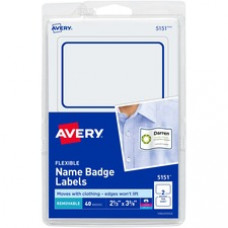 Avery® Flexible Name Badge Labels - 2 1/3