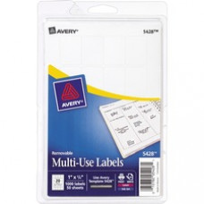 Avery® Removable ID Labels - Removable Adhesive - 1