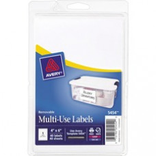 Avery® Removable ID Labels - Removable Adhesive - 6